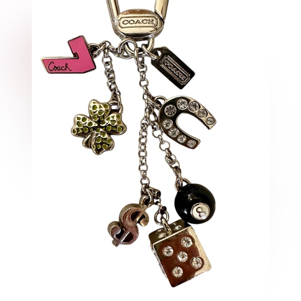 Coach “Lucky Charm” Pave Crystals Keychain/Key Fob - RARE -FIRM PRICE - Picture 2 of 5